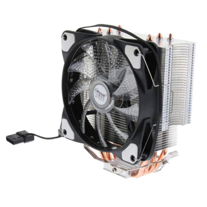 Jual Computer Cpu Cooler Fan Heatsink With 4 Heat Pipe 12cm Cooling For ...