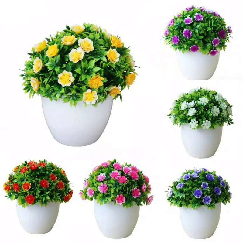 Jual TANAMAN BUNGA HIAS BUNGA DEKORASI RUANGAN BUNGA PLASTIK HIAS di