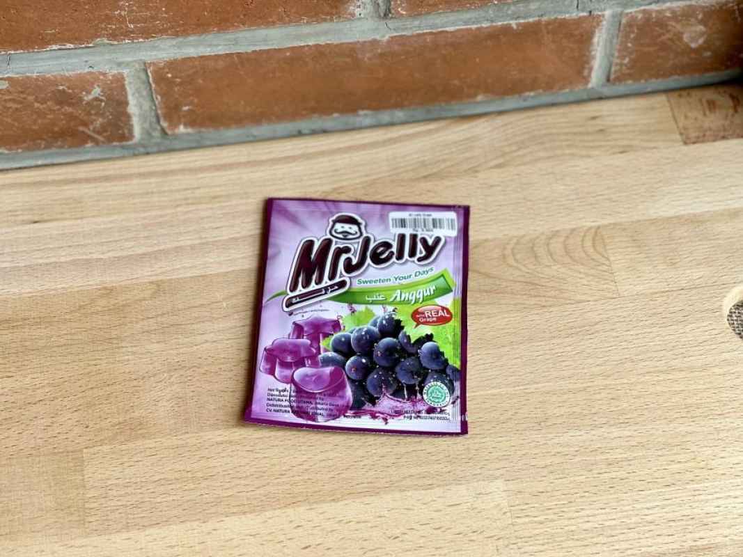 Jual Mr Jelly Varian Rasa Sachet 15 gram Jelly Instan Halal Grape di Seller Bake Plus