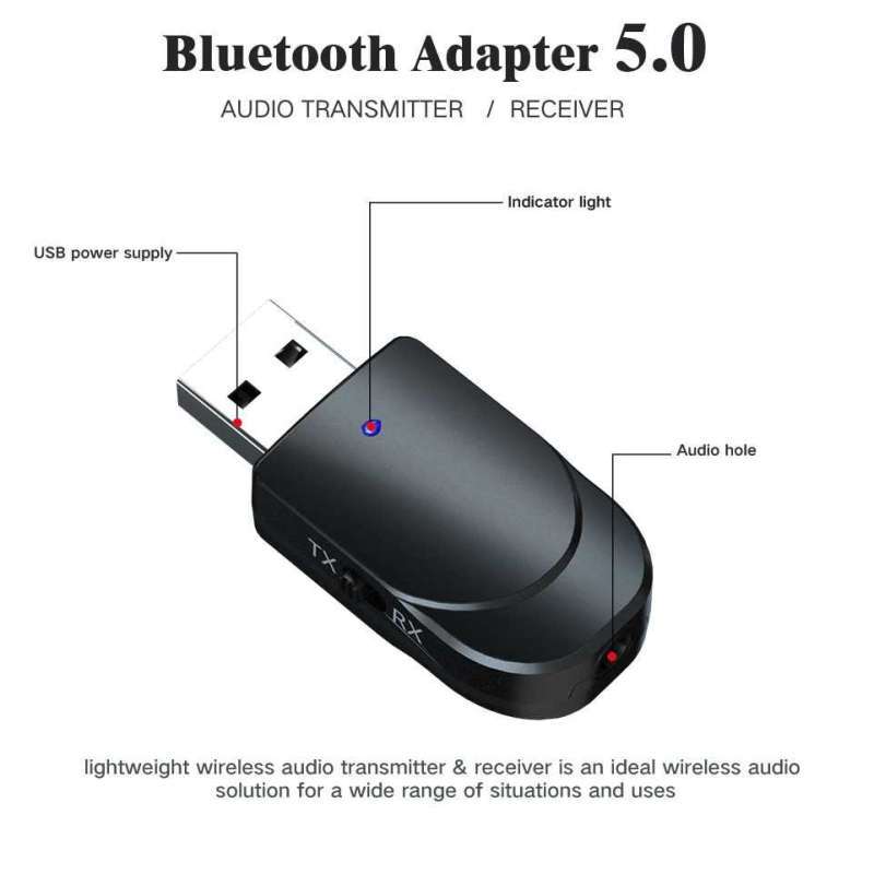 Promo VIKEFON 2 in 1 USB Audio Bluetooth 5.0 Transmitter & Receiver