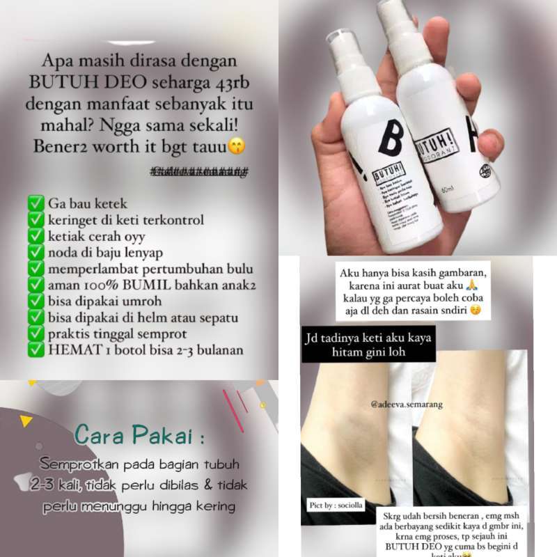 Jual deodorant organik memutihkan dan mencerahkan ketiak tahan 24 jam