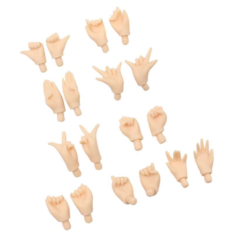Jual 9 Pairs White Customize Doll Joints Movable Hands Dolls Body Parts