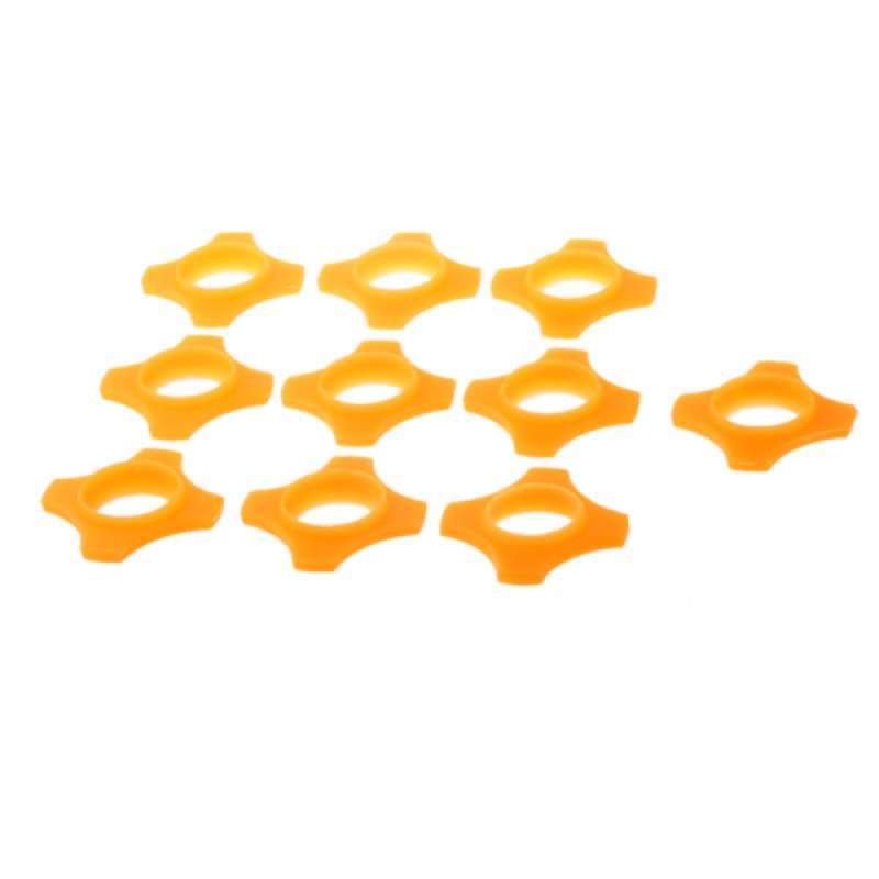 Jual 10 Orange 4 Point Wireless Microphone Protection Ring Mic Slip ...
