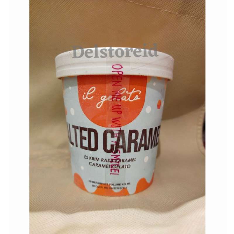 Promo IL GELATO ICE CREAM CARAMEL GELATO 420 ML Diskon 33 di Seller