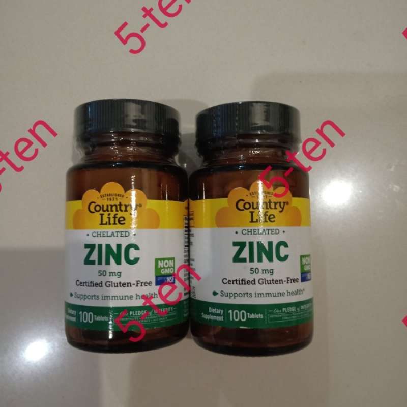 Jual Country Life Chelated Zinc 50 Mg 100 Tablets Di Seller Nur Nur ...