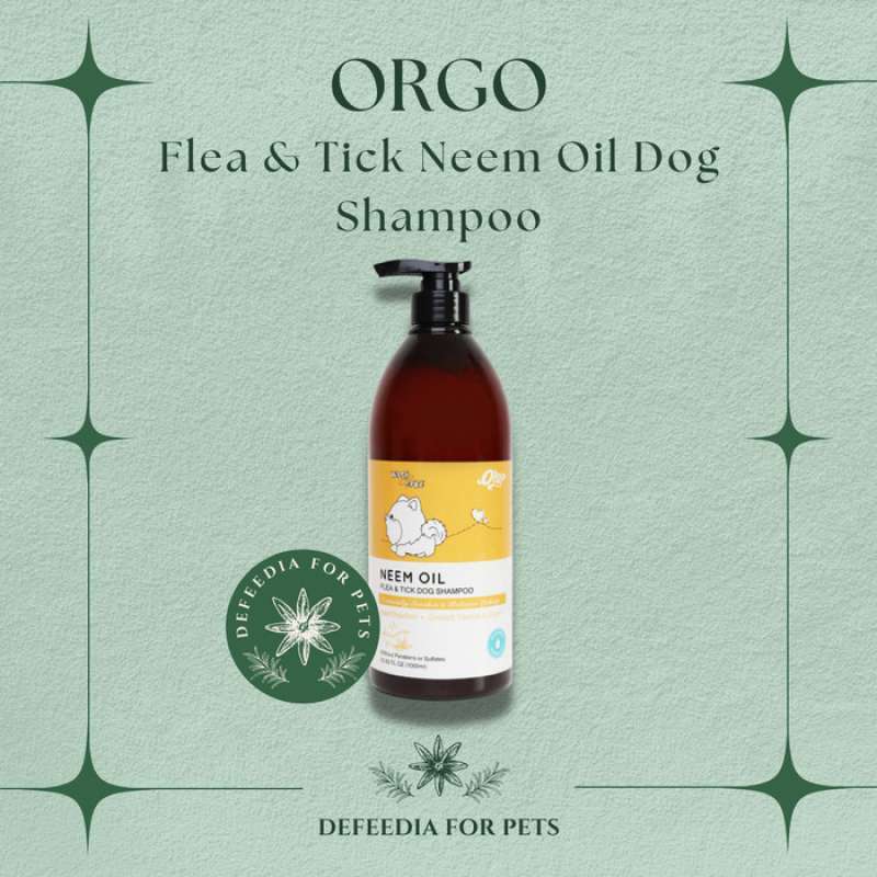 Promo Shampoo Anjing Orgo Flea & Tick Neem Oil Dog Shampoo Anti Kutu