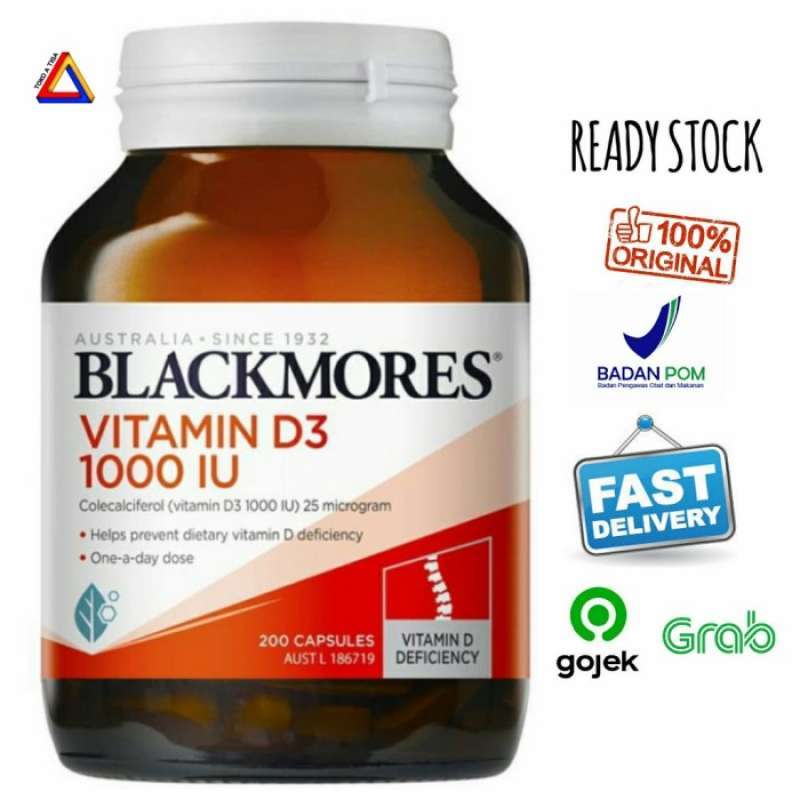 Promo BLACKMORES Vitamin D3 1000iu / Blackmores Vit D3 1000 IU 200