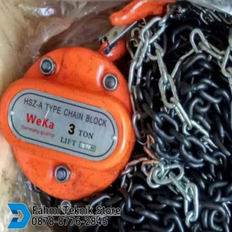 Promo HS Type Chain Block 3 Ton × 5 Meter Weka Germany Chain Block 3 Ton Diskon 23 di Seller