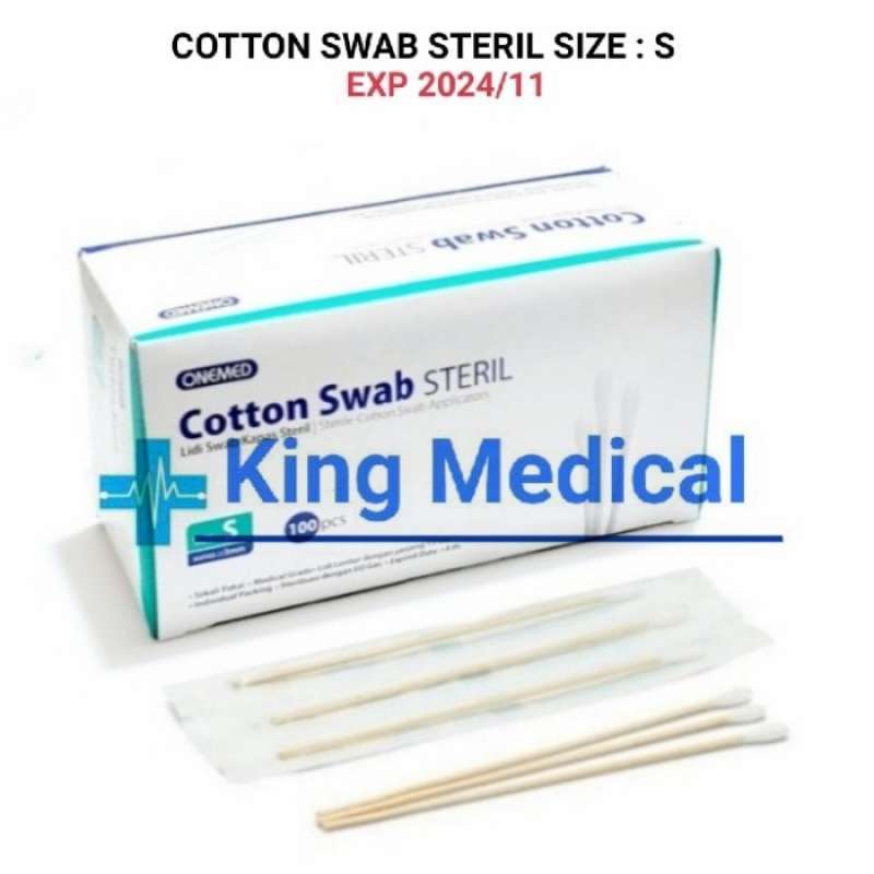 Promo Citoswab Cotton Swab Onemed Kapas Lidi Streril Onemed Isi 100