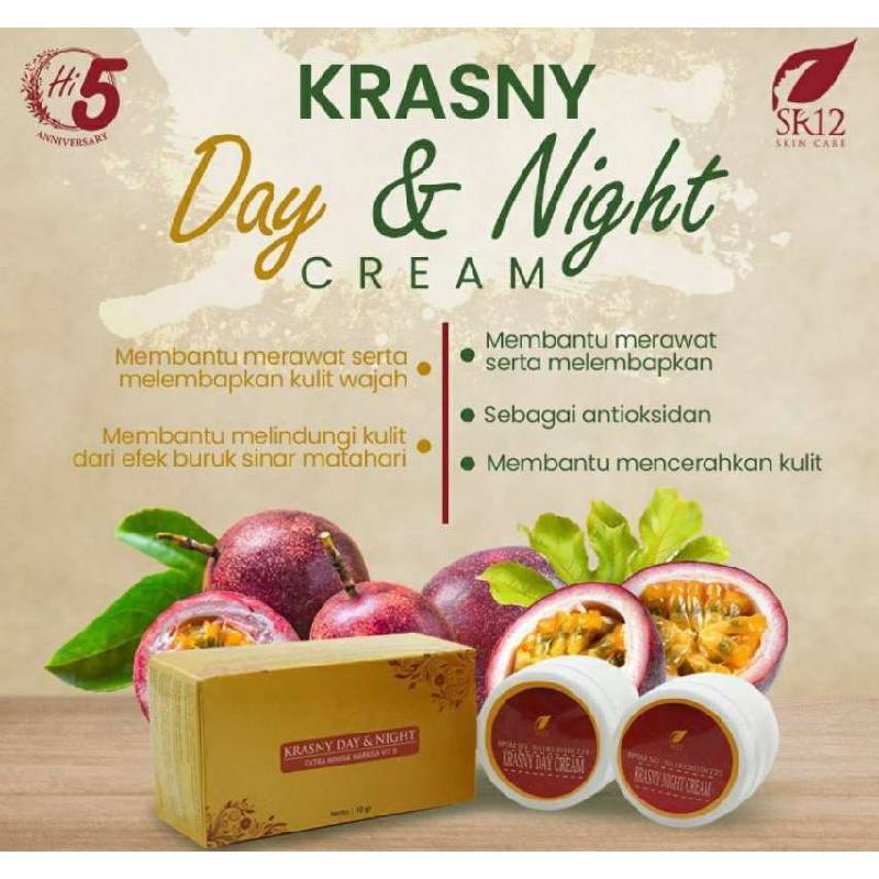 Jual Krasny Day & Night Cream Cream Untuk Kulit Kering Kulit Sensitif