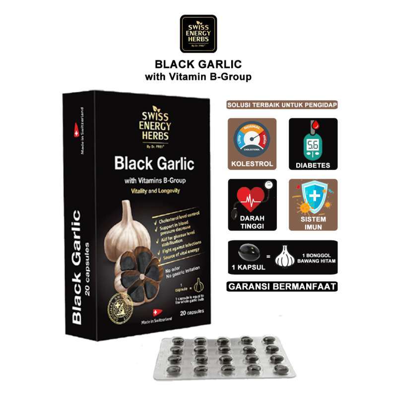 Jual SWISS ENERGY HERBS BLACK GARLIC di Seller AKKULAKU Pejagalan