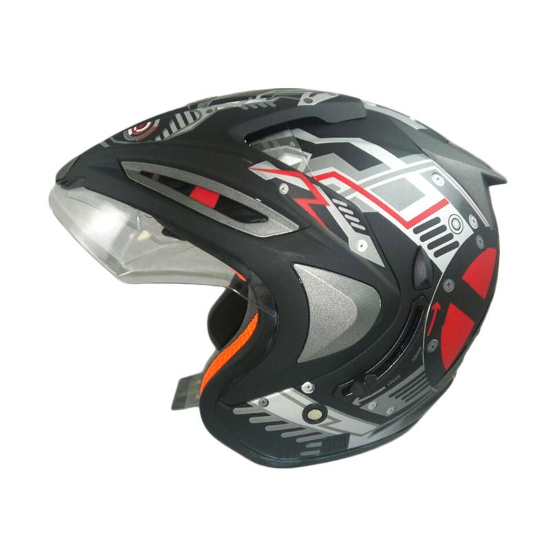 Jual JPX Supreme Robot Helm Half Face - Black Doff Online