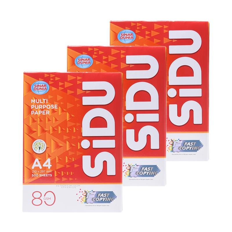 Jual Sinar Dunia Kertas HVS A4 [80 gsm/3 rim] Online