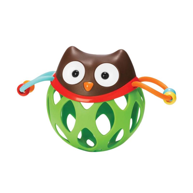 Jual Skip Hop Roll Around Rattles Owl Mainan Bayi - Green 