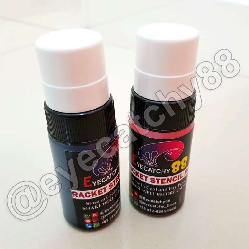 Jual Badminton Stencil Ink/ Tinta Raket/ Tinta Logo Raket/ Logo Ink