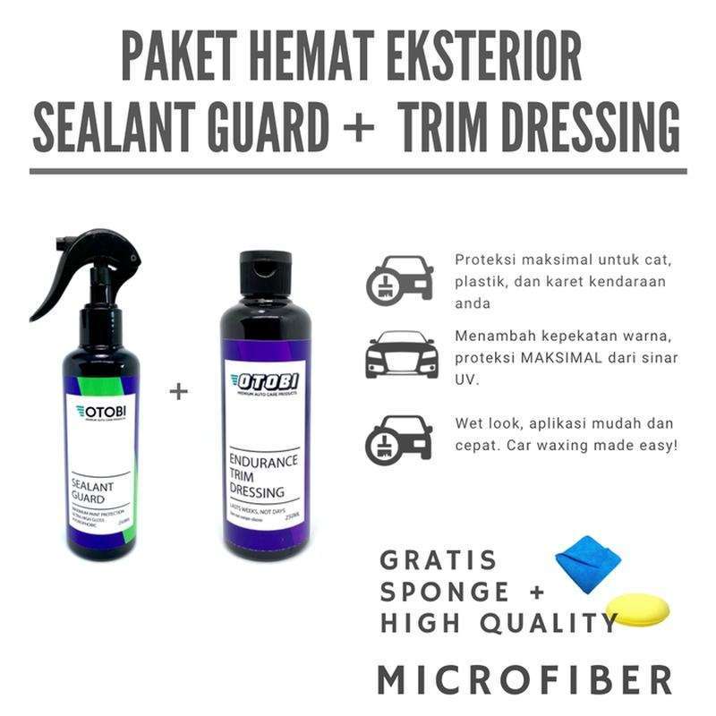 Jual Otobi Bundle Sealant Guard + Semir Plastik Trim Dressing Karet