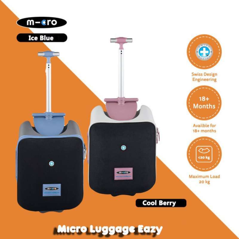 Jual Micro Eazy Lazy Luggage Koper Anak Cabin Pesawat Cool Berry