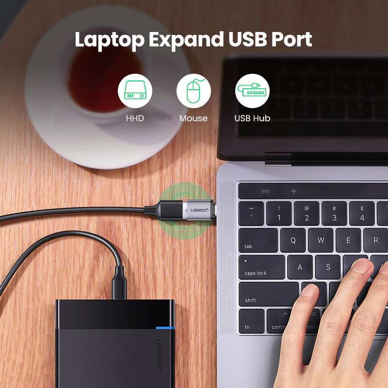 Jual Ugreen 50283 Otg Type C Male To Usb 3.0 Female Converter Adapter ...