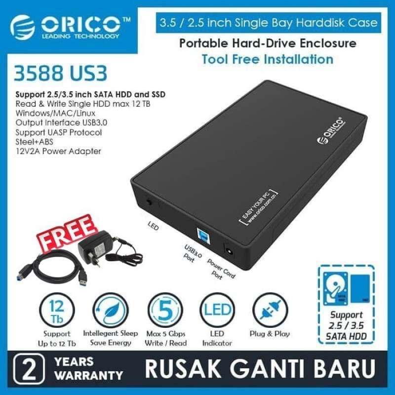 Jual ORICO ORIGINAL 3588US3 Casing hdd 3.5 inch SATA USB 3.0 HDD ...
