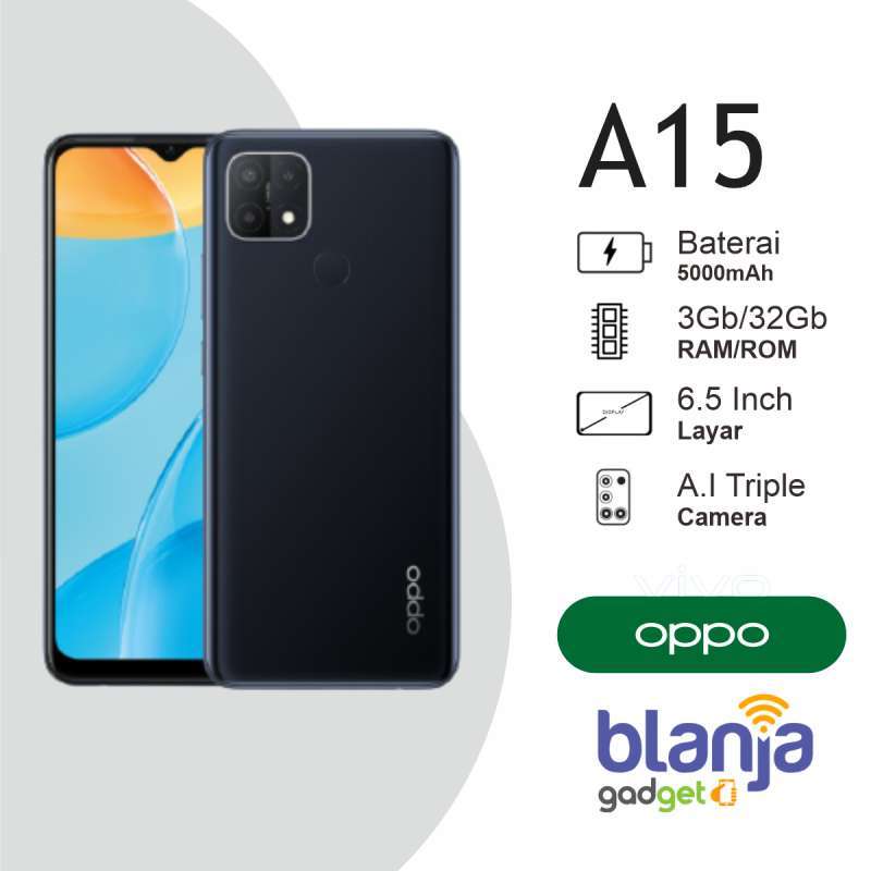 Promo OPPO A15 RAM 3/32G RAM 3GB INTERNAL 32GB di Seller BLANJA GADGET