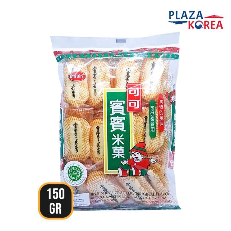 Promo BIN BIN RICE CRACKERS 150GR RASA ORIGINAL - CEMILAN KREKERS BERAS ...