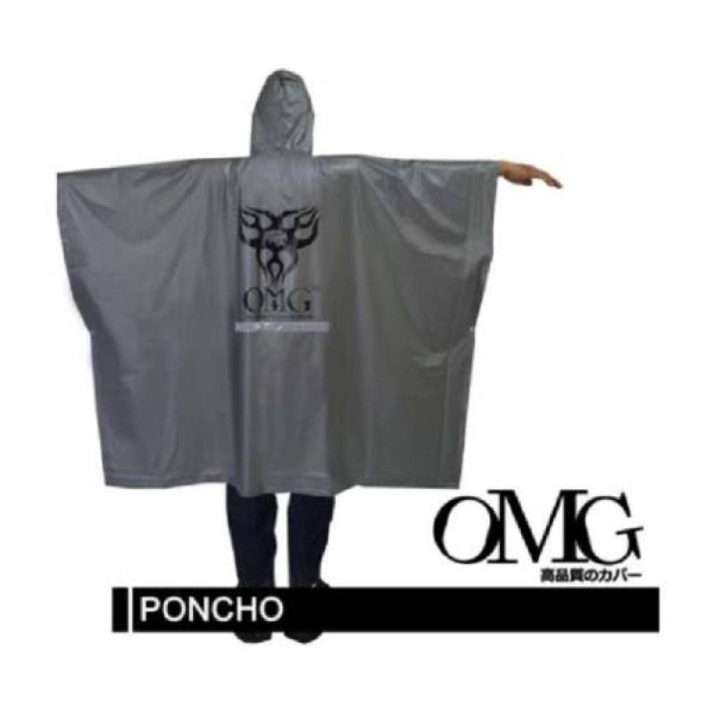 Jual Jas Hujan Poncho kelelawar Raincoat OMG 100% PVC Waterproof