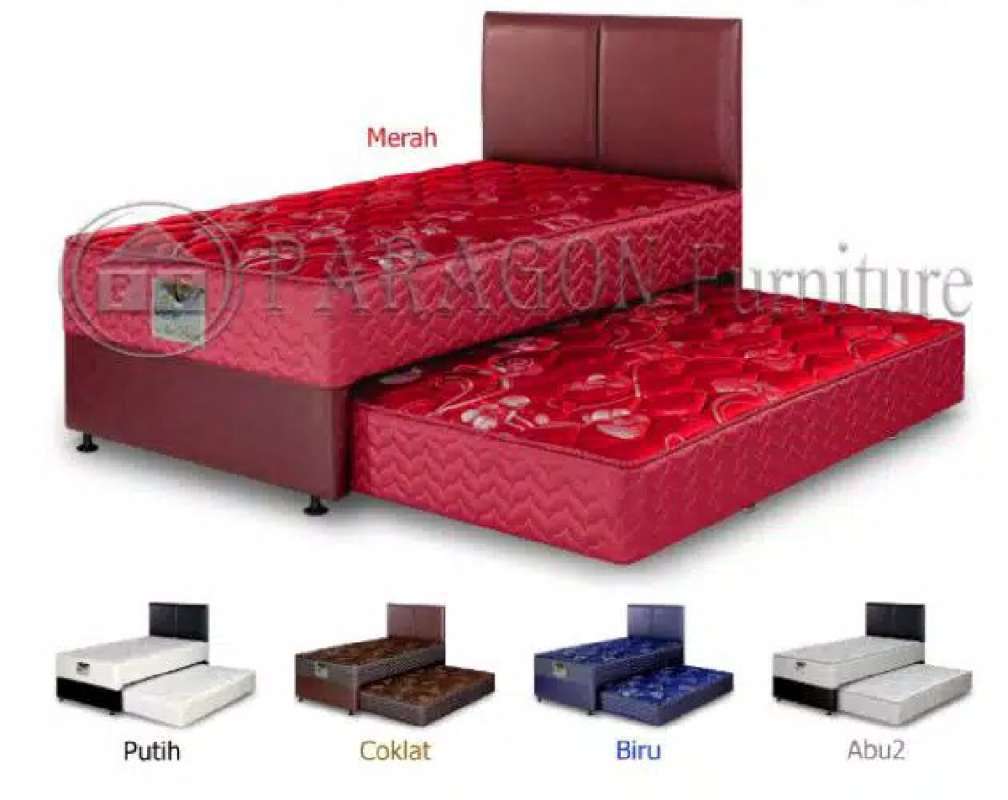 Jual spring bed UK 100 x 200 cm kasur 2 in 1 kasur minimalis spring bed