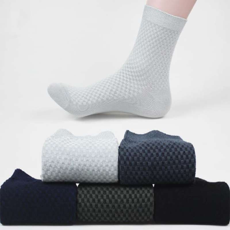 Jual Kaos Kaki Panjang Pria Serat Bambu Formal Import Premium - NAVY di