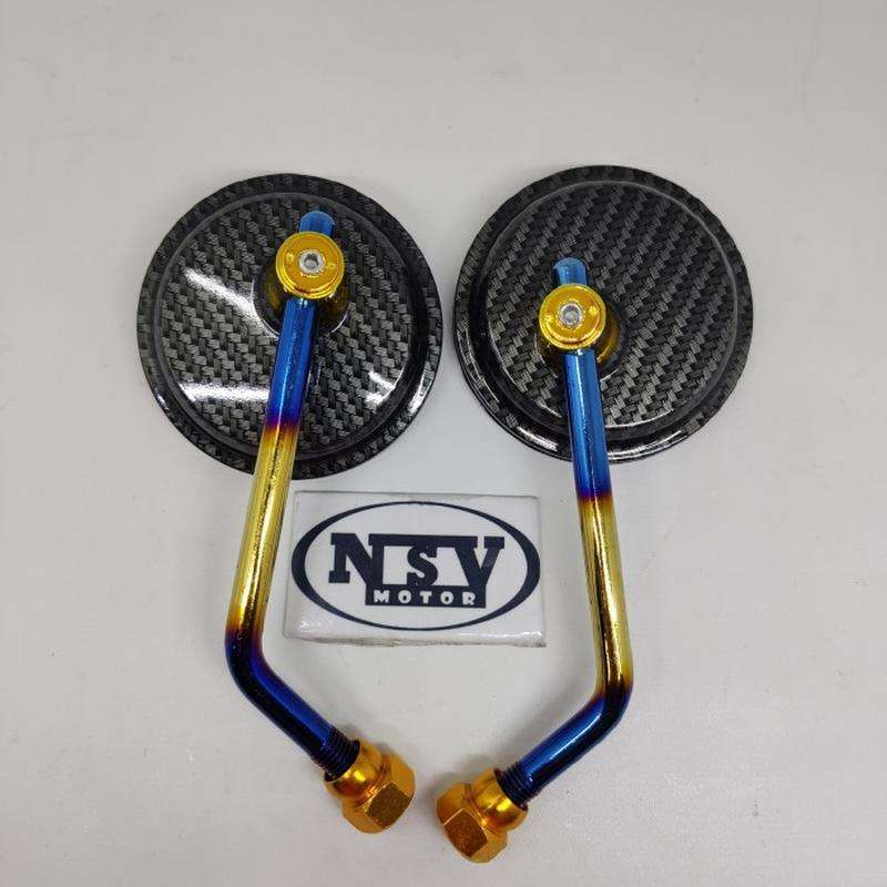 Jual OEM SPION BULAT THAILOK MODEL CARBON TWOTONE FOR CBR, TIGER, VARIO