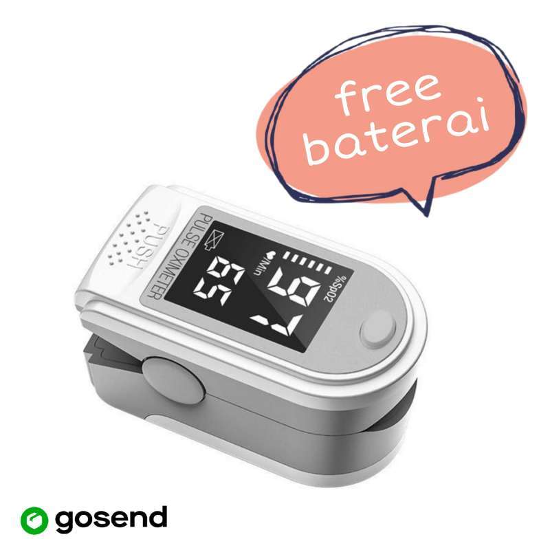 Jual finger pulse oximeter measure oxygen saturation & heart rate
