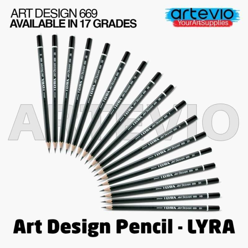 Jual Alat Lukis / Pensil Gambar Lyra / Lyra Art Design Pencil Ukuran
