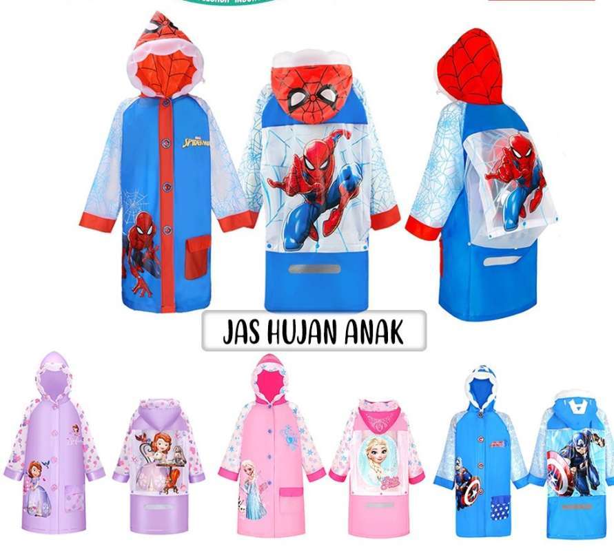 Jual JAS HUJAN ANAK KARAKTER LUCU / JAS HUJAN ANAK DENGAN MOTIF