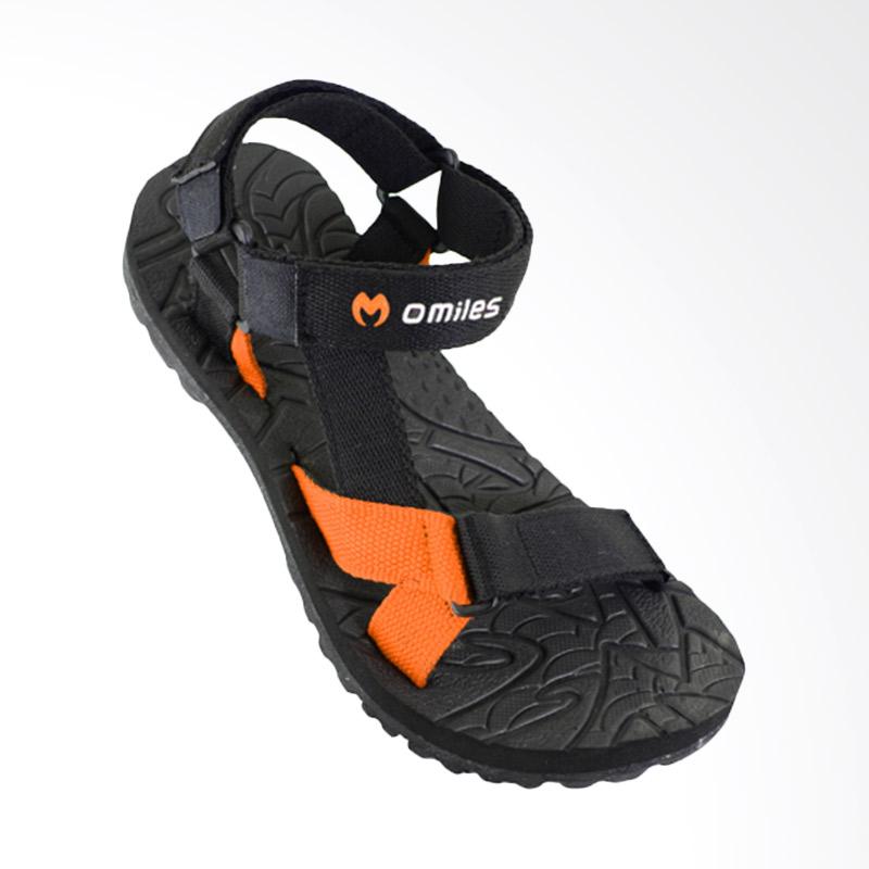 jual omiles gardix sandal pria black orange jual omiles gardix sandal pria black orange