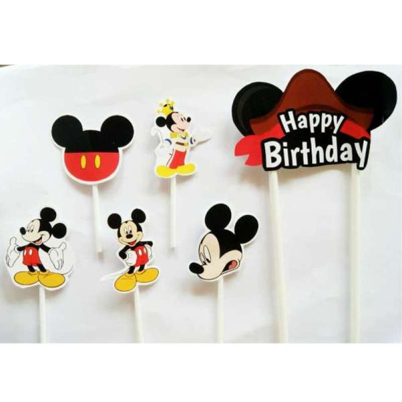Jual topper hiasan tusukan nasi tumpeng kue cake kue ulang tahun happy