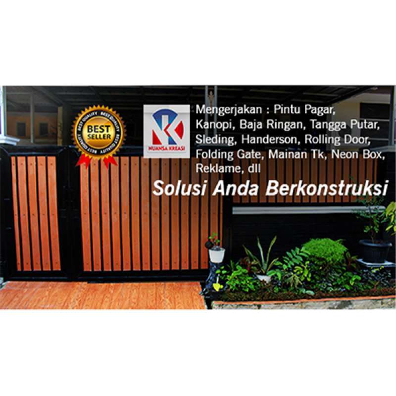 Jual Pintu Pagar Minimalis - Pintu dorong minimalis - Pintu besi