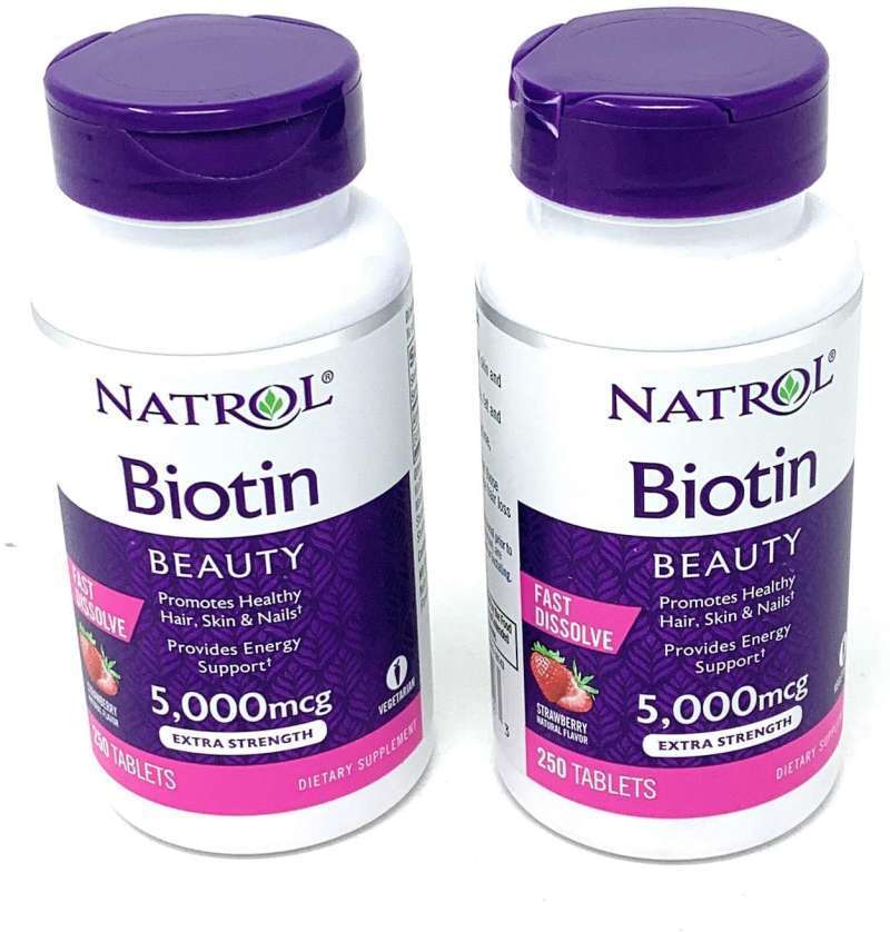 10000mcg Biotin Tablets Fast Dissolve For Hair Skin Nails Carlyle ...