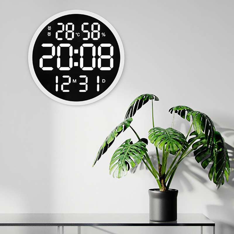 Promo LED Wall Clock Decorative Digital Clocks Home Office Decorative