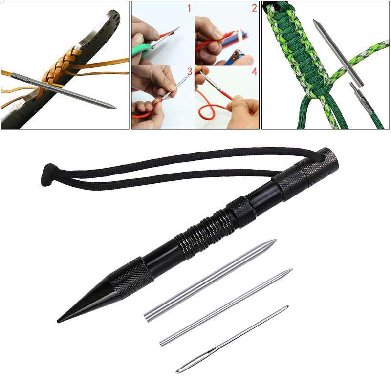 Promo Paracord Lacing Needles Stainless Steel Tool Set Fid Lacing