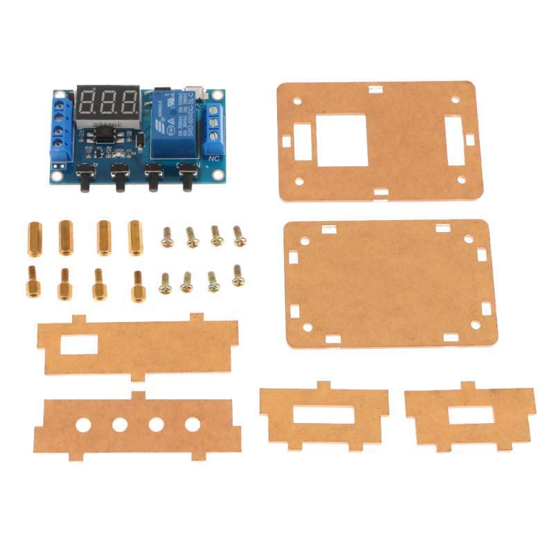 Jual 6-30V Time Delay Relay Module Switch Trigger Timer Cycle With Case ...