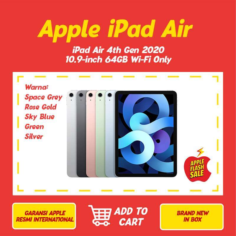 âˆš Apple Ipad Air 4/ 4th Generation 2020 10.9 Inch 64gb Wifi Only