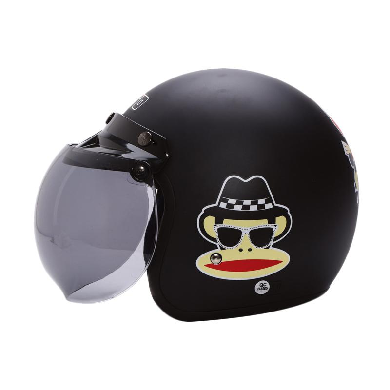 Jual WTO Helmet Retro Bogo Paul & Frank Helm Half Face
