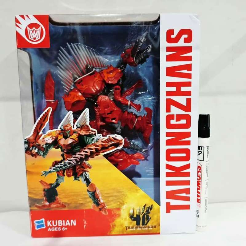 Jual mainan action figure transformers dinobots spinosaurus kubian di
