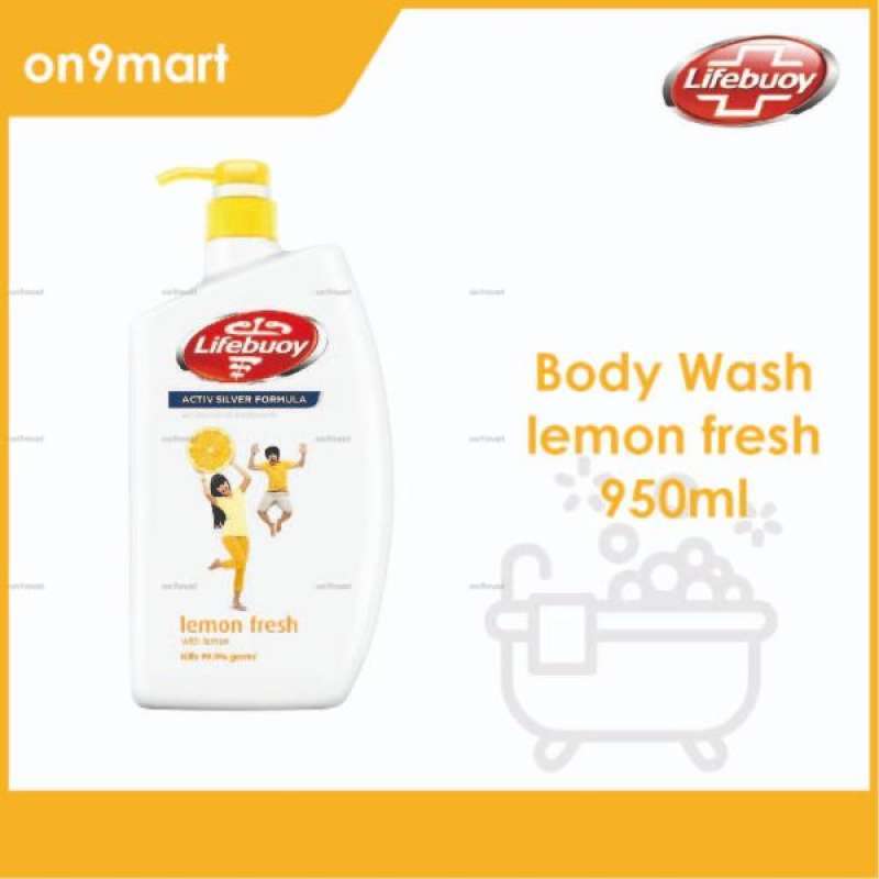 Jual Malaysia Lifebuoy Lemon Fresh Antibacterial Shower Gel 950 ml