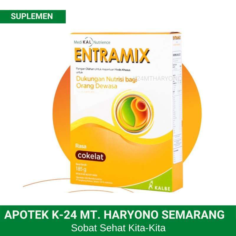 Jual Entramix 185 Gram Cokelat Susu Tinggi Protein - Nutrisi Lengkap ...