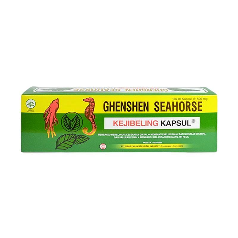 Jual Seahorse Ghenshen Kejibeling Obat Herbal [isi 10 Strip 10 kapsul