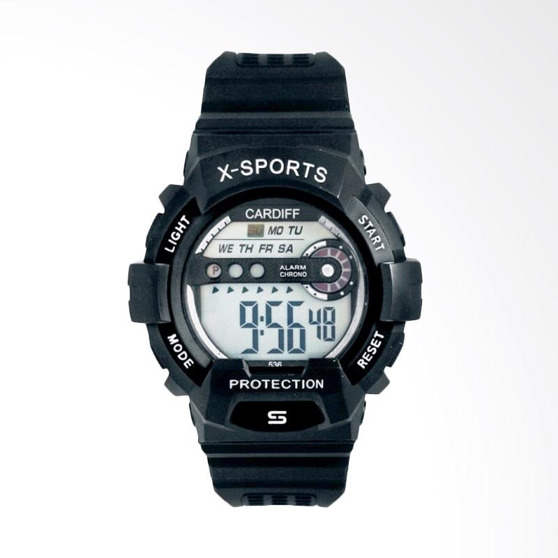 Jual CARDIFF Jam Tangan Pria - Black [LCD C 536] Online 