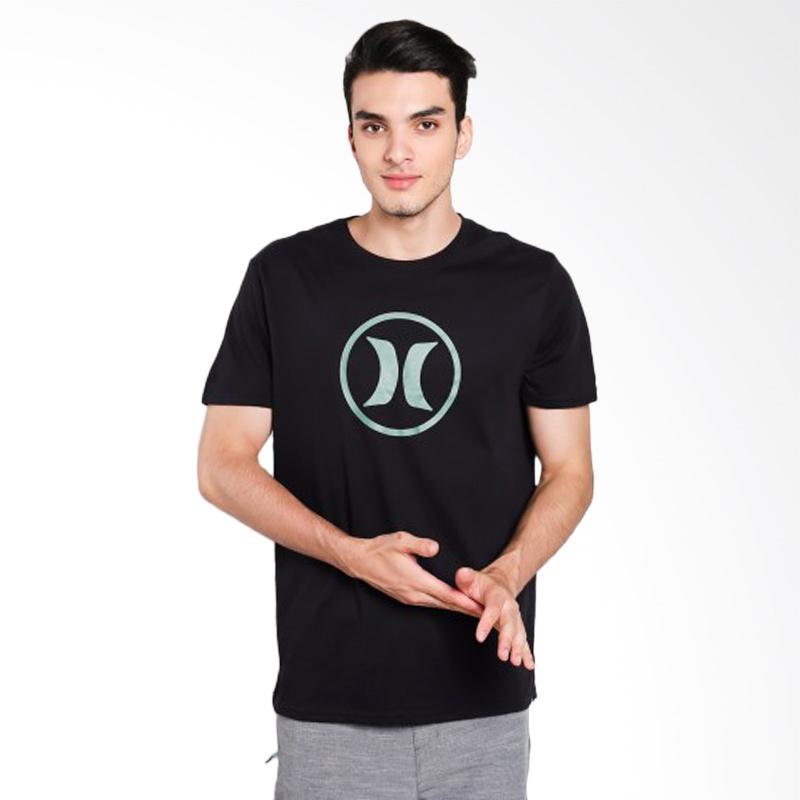 jual hurley block t shirt kaos pria black t jual hurley block t shirt kaos pria black t
