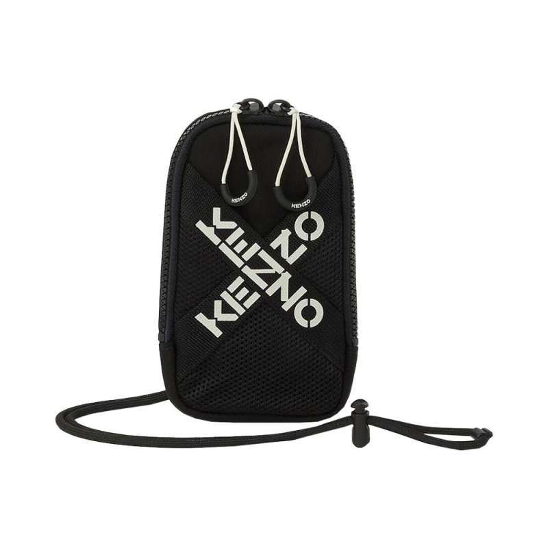 Jual Kenzo Sport Crossbody Phone Holder Black di Seller voila.id