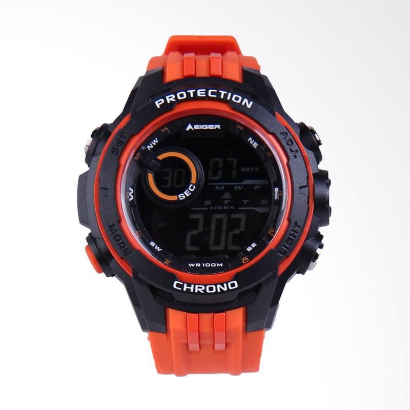 Jual Eiger  Pilatus Watches Jam  Tangan Pria Black Orange 