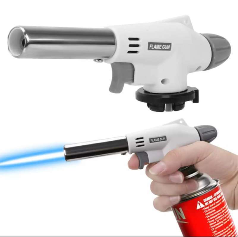 Promo PORTABLE GAS TORCH FLAME GUN PEMANTIK GAS JET LAS BLOW TORCH